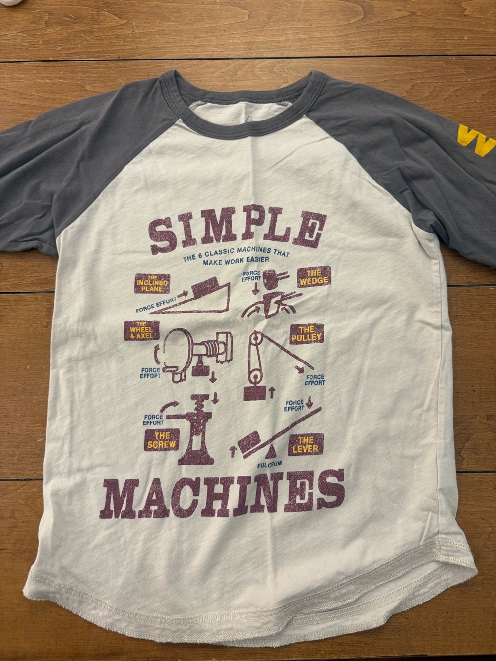 Peek size 8 boys 3/4 sleeve t shirt